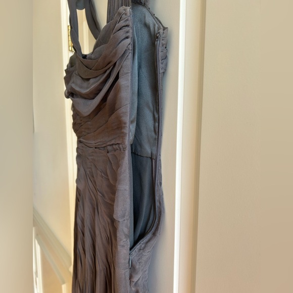 Alberta Ferretti full length grey dress - Picture 5 of 9